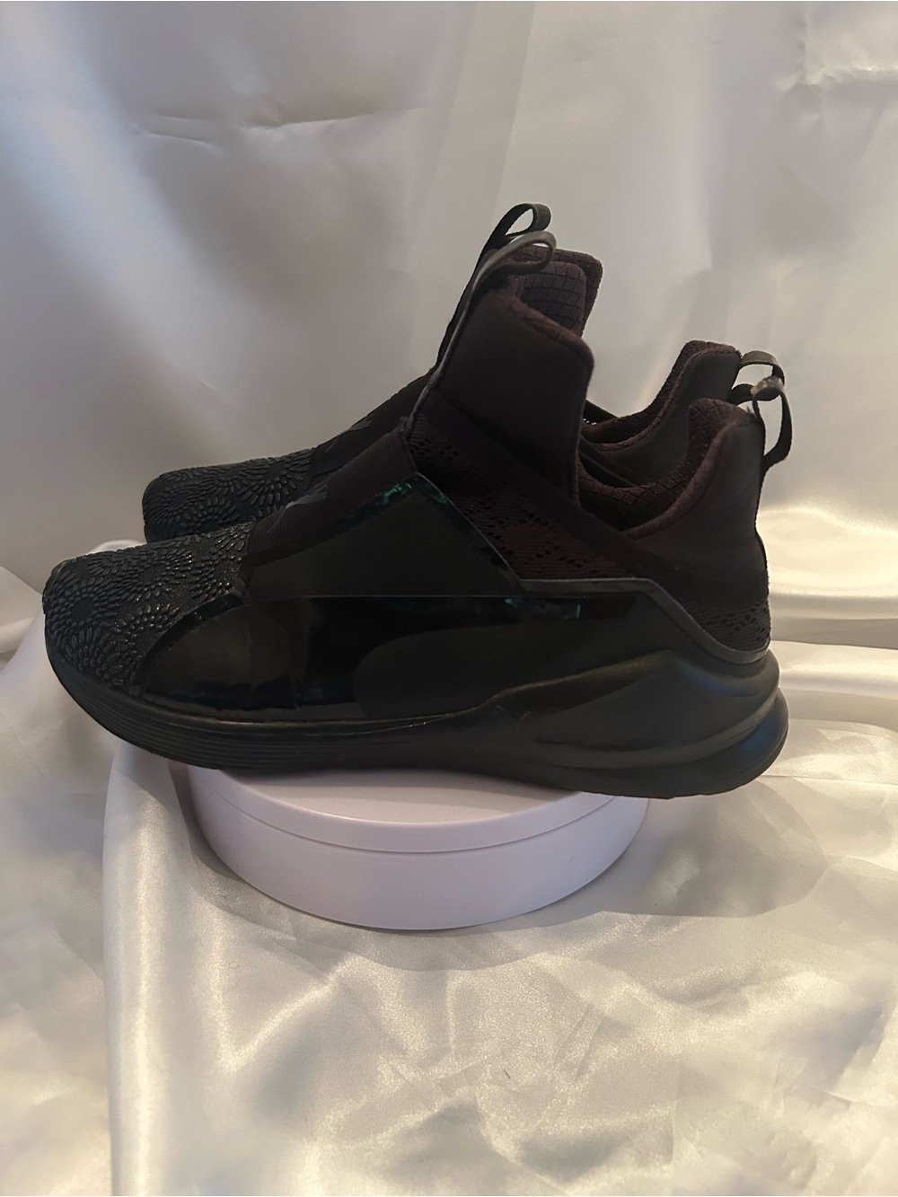 Puma Women's All-Black Slip-On Athletic Sneakers